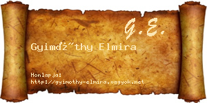 Gyimóthy Elmira névjegykártya